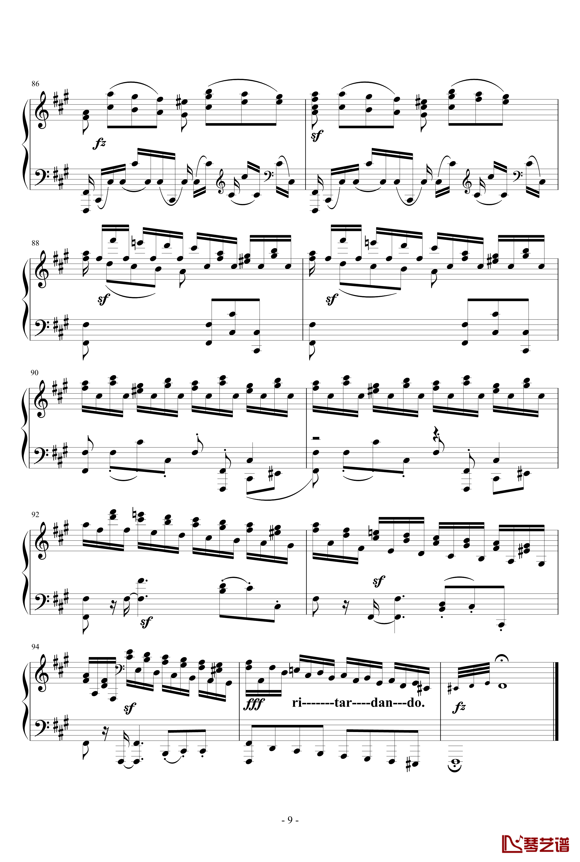 Sonata in the Style of Domenico Scarlatti钢琴谱-车尔尼-Czerny9