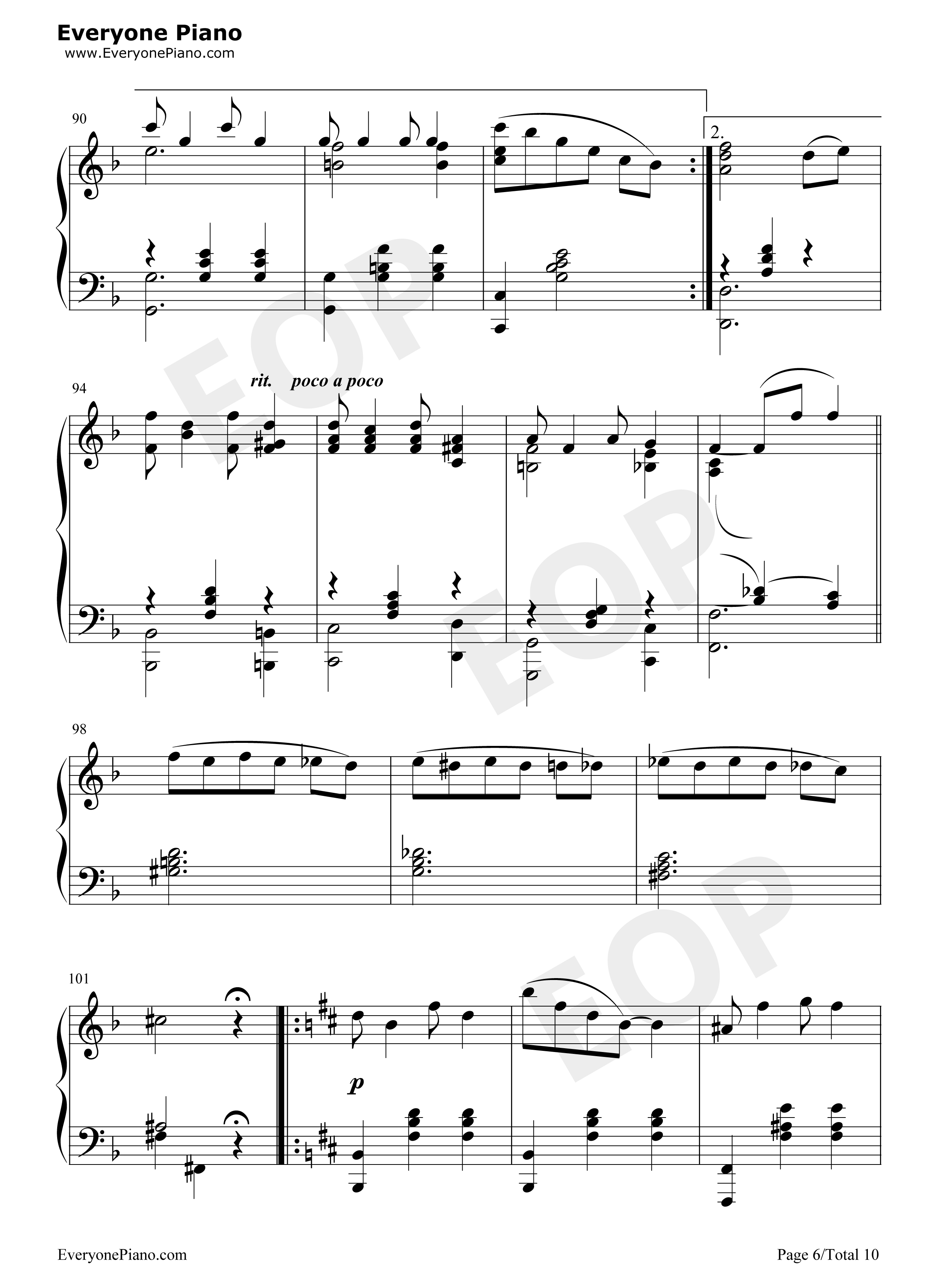 Bethena A Concert Waltz-Scott Joplin五线谱预览6