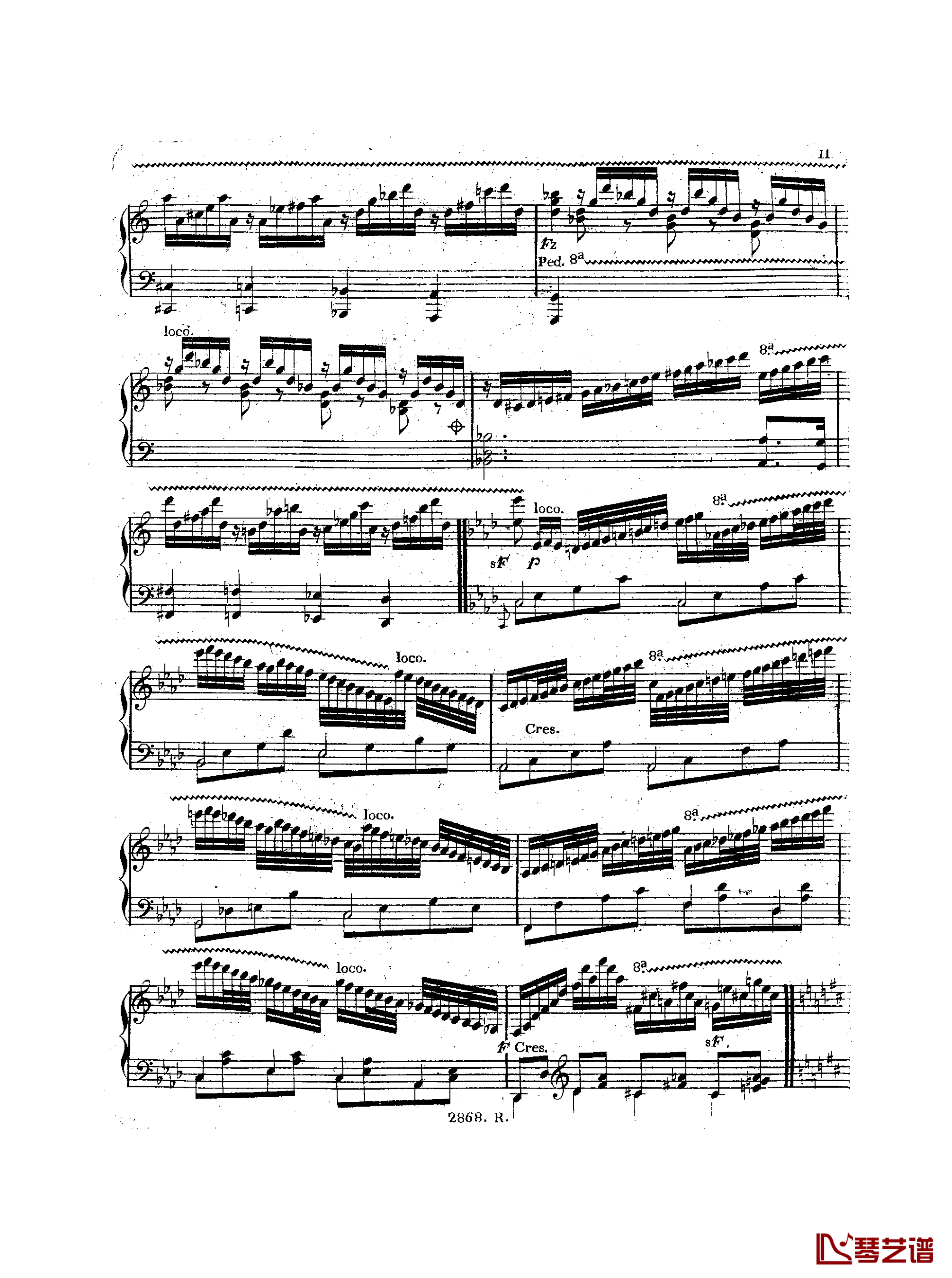 a小调钢琴协奏曲  Op.214钢琴谱-车尔尼-Czerny12