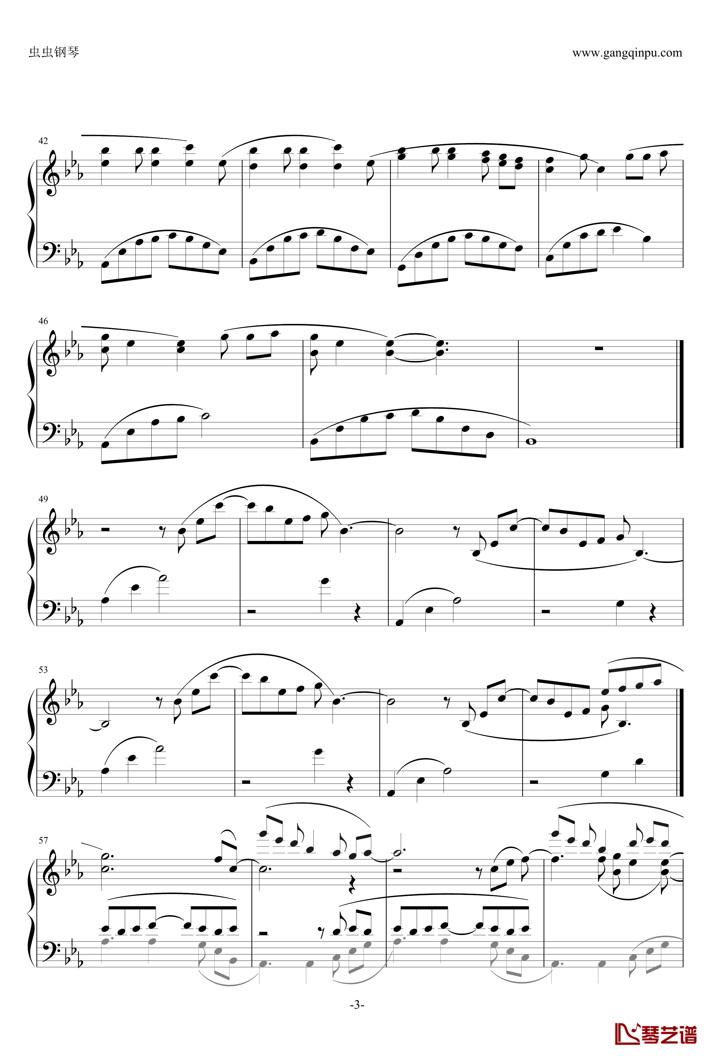 カムパネルラ钢琴谱-八音盒-初音未来-【GUMI】3