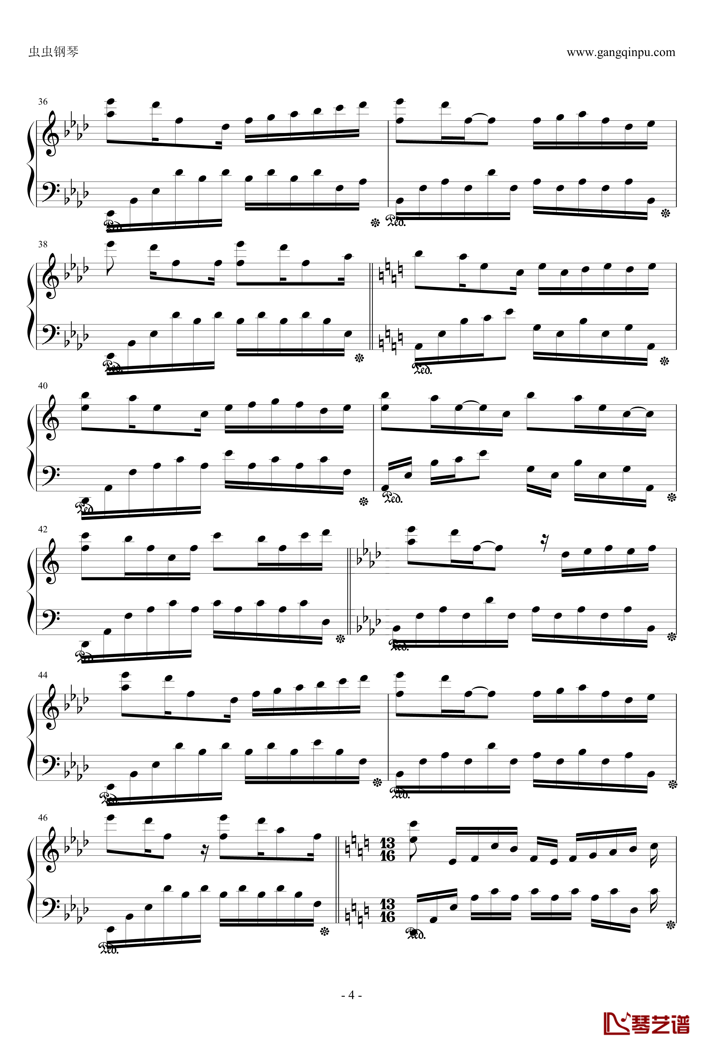 前声音钢琴谱-Yiruma4
