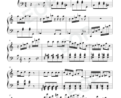 枫叶繁拍曲钢琴谱-Scott Joplin