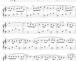 青花瓷钢琴谱-无升降号简单版-周杰伦