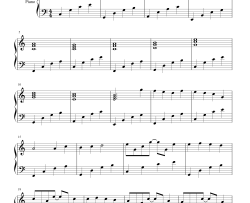 卡农C大调最简版钢琴谱-帕赫贝尔