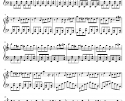 C调简化版钢琴谱-达拉崩巴