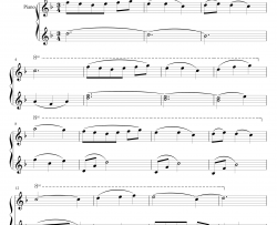 潘多拉之心插曲蕾西钢琴谱-简化钢琴版-影视