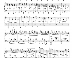 酷夏钢琴谱-四季练习曲-yutianyue126