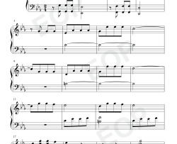 命运交响曲钢琴谱-贝多芬
