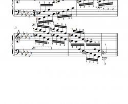 第七级24·♭e小调减七和弦琶音中央音乐学院 钢琴业余考级教程 7-9级简谱