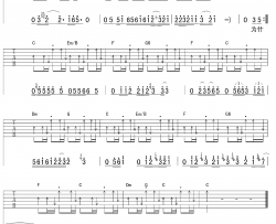 许嵩《如果当时》吉他谱(C调)-Guitar Music Score