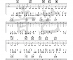 蜜蜂吉他谱-万玲琳-《蜜蜂》C调原版弹唱六线谱-高清图片谱