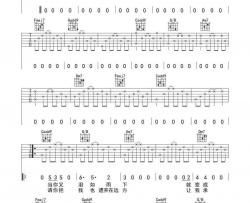 卡比巴拉的海吉他谱 C调简单版-附前奏-宋东野