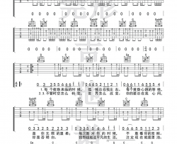 许巍《执着》吉他谱(B调)-Guitar Music Score