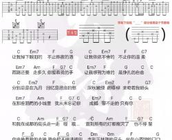 赵雷《成都》吉他谱(C)-Guitar Music Score