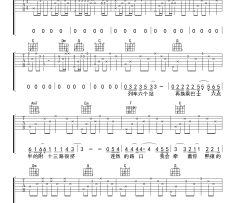 倪华《从蒙自到安宁的距离 简单版 》吉他谱(C调)-Guitar Music Score