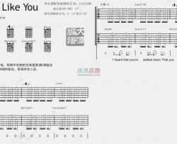 Adele《Someone Like You》吉他谱(E调)-Guitar Music Score