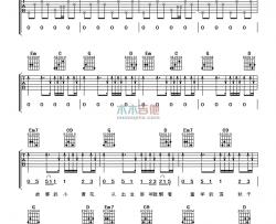 周杰伦《晴天》吉他谱-Guitar Music Score