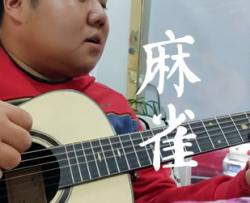 麻雀吉他谱_李荣浩_扫弦版_吉他教学视频