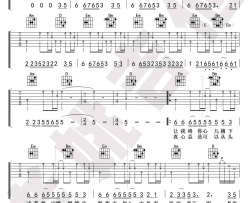 伍佰《挪威的森林》吉他谱(G调)-Guitar Music Score