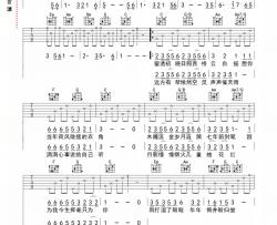 许嵩《清明雨上》吉他谱(C调)-Guitar Music Score
