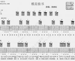 老狼《模范情书》吉他谱(A调)-Guitar Music Score