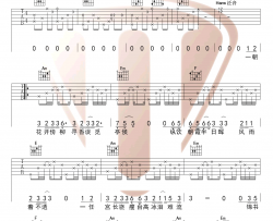 胡夏,郁可唯《知否知否》吉他谱(C调) -Guitar Music Score