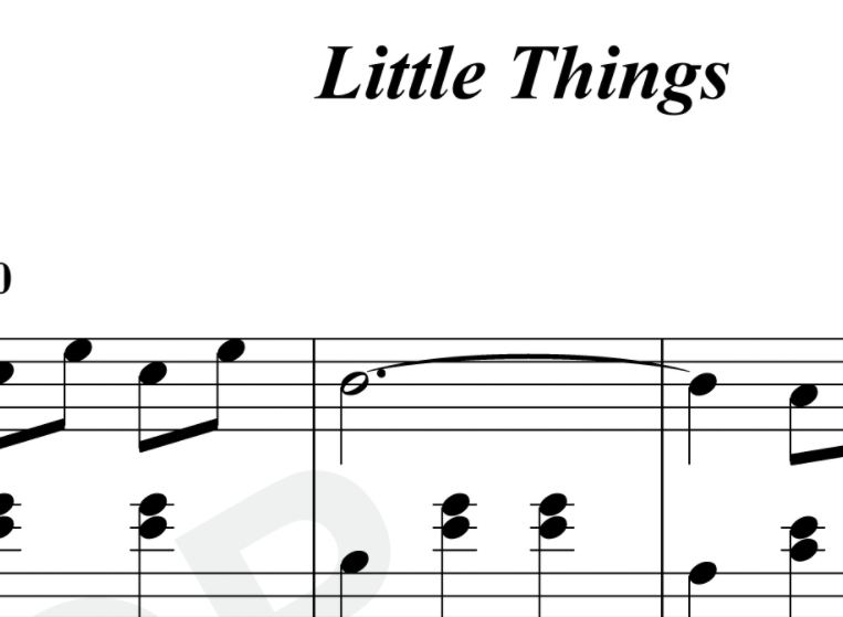 Little Things钢琴谱-ANBR Adrián Berenguer