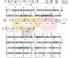 刘惜君《遥远的歌》尤克里里谱-Ukulele Music Score