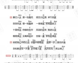 刘珂矣《半壶纱》尤克里里谱-Ukulele Music Score
