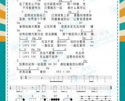 陶喆《爱很简单》尤克里里谱-Ukulele Music Score
