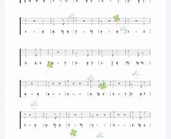 名曲《Greensleeves 指弹 》尤克里里谱-Ukulele Music Score